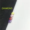 Yeni 6mm Terp İnci Ekleme Topları Ruby Jade Diamond Renkli Terp İnci Düz Üst Kuvars Banger Tırnak 3946697