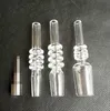 Quartz Tips Filter Rökpipor Munstycke Titan Nail 10mm 14mm 19mm För Hookahs Vatten Bongs Oil Rigs Bangers Tools