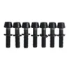 Wanyifa 7pcs Titânio TI Bolt M4x15.3mm Allen Hex Caper parafusos parafusos com arruelas para Bicicleta Bicicleta parafusos