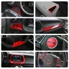 Volante / Kit interni di controllo centrale Copertura decorativa in ABS rosso per Chevrolet Camaro 2017+ Kit interni