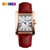 Merk Damesmode Casual Quartz Horloge Elegante Retro Dame Horloges Vrouwelijke Lederen Band Horloges 1085