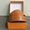 Mannen Designer Riemen Vrouw Mode Grote Gesp Leren Riem Business Casual Accessoires Box