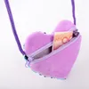 6 Styles Sequins Loving Heart Kids Shoulder Coin Bags Baby Girls Mini Messenger Bag Cartoon Coin Purse Children Purse Valentine Bags M997