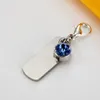 Keychains Lanyards Fashion Accessories Silver / Gold Men's Square Graved Charm Pendant Birthstone Key Chain Gift G28p 7p05