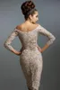 2019 Mother Off Bride Dresses Scoop Full Lace 3/4 Long Sleeves Knee Length Sheath Plus Size Mother Of The Bride Dress