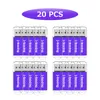 Purple Bulk 20pcs Rectangle USB Flash Drive 256MB Flash Pen Drive High Speed Thumb Memory Stick Storage for Computer Laptop Tablet Macbook