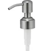 Hand Soap Dispenser Pump Tops For Amber Bottle 28/400 Stainless Steel Countertop Soap Lotion Dispenser Jar Not Included