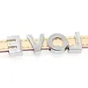8 mm bunte Strass-Lederarmbänder mit Schiebebuchstaben, passend für Armbänder von A bis Z, DIY-Buntstein-Schmuckzubehör für den Großhandel
