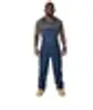 2019 Autumn New Brand Men's Bib Overalls High Quality Denim Zipper Overalls Loose Long Jeans Blue Pocket Bib Work Wear234N