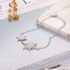 Marque 100% solide 925 argent Sterling 18 + 5 cm longue chaîne serpent étoile Bracelet Bracelet de luxe bijoux de mariage pour les femmes cadeau