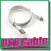 Mobiltelefonkablar 1m 6FT Micro USB-laddning Data Synkronisering Kabel Typ C Kabel för Android Samsung S10 S9 S8 S7 Note 8 Höghastighets Ström Laddningssladd Laddningslinje