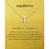 Dogeared 12 Constellation Creative Cioncant Color Necklace Female Clavicle Chain Accessories in stile europeo e americano 6469681