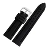 Slicon Bandle Remplacement Accessoire Black 20mm22mm 24 mm26 mm28 mm Bande de bracelets en caoutchouc Bracelet étanche 9801322
