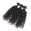 Hot New Body Wave Bundles brésiliens Raides Extension de cheveux humains vague profonde vague d'eau Bundles de cheveux vierges brésiliens non transformés Maquillage