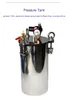 Kit de réservoir de pression de colle 2L en acier inoxydable avec régulateur de température constante de sac de chauffage électrique pour la distribution de colle285D