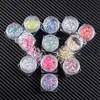 12 kleuren Nail Art Glitter Pailletten Poeder Paillette AB Hexagon Ronde Flakes Manicure Decoratie UV Gel Polish 3D Tips DIY Tools