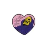 Pink Heart Skull Pins Skeleton Broscher Enamel Pins Badges Lapel Pins Skelett Smycken Punk Smycken GD171