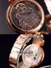 Bovet Swiss Quartz Mens Watch Amadeo Fleurier PVD Stålskelett Alla Black Dial Klockor Rostfritt Stål Armband Klockor TimeZoneWatch E03B2