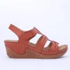 Cunhas Sapatos Mulheres Sandálias Plataforma Casual Solue Sole Camelo Leve Lightweight Confortável Gladiador Sapatos de Verão Mama Plus Size