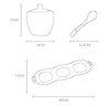 السيراميك التوابل مجموعات التوابل جرة التوابل 3 قطعة / المجموعة المطبخ التوابل تخزين زجاجة الجرار الملح الفلفل مسحوق الكمون