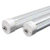 USA stock + 72W 8 voet LED 8ft enkele pin T8 FA8 LED -buis met enkele pincode V -vormige LED -fluorescerende buislampen