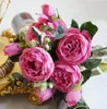 Güzel Gül Şakayık Yapay İpek Çiçekler Küçük Buket Flores Ev Parti Bahar Düğün Dekorasyon Mariage Sahte Çiçek GB45