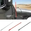 33CM Antena 3 do metal Para a cores Jeep Wrangler JK JL 2011-2018 alta qualidade Auto Acessórios Exterior