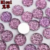 12 mm 200pcs kryształowa żywica okrągła płaska żywica kryminowa krysztony kamienne koraliki scrapbooking do rzemiosła Akcesoria biżuterii ZZ22233039