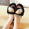 Mignon dames pantoufles fourrure diapositives femmes chambre pantoufles femmes chaussures plates 42 en peluche pantoufles maison grande taille femmes chaussures