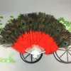 Fluffy Feather Hand Fan Stage Performances Craft Fans Elegant Folding Feathers Fan Fournitures de fête de Noël