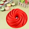 Useful Large Spiral Shape Bundt Cake Pan Bread Chocolate Bakeware Silicone Mold Bread Fondant Cake Pan Mold DIY Baking Tools1117030