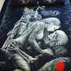 Gothic Skull Bedding Set Twin Full Queen King Double Store Duvet Cover med kudde Väska Rider Tjej sängkläder set