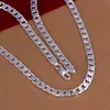 Whole 12mm Width 925 Silver Necklace 18'' - 30'' Customize Length Mens High Quality Curb Cuban Link Chain 2546