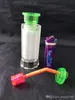 Scrub Water Bottle Glass Bongs Accessories   , Glass Smoking Pipes colorful mini multi-colors Hand Pipes Best Spoon glas