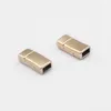 10 pzlotto argento opaco oro opaco kc oro fermagli magnetici piatti per braccialetto con cavo in pelle 6x3mm creazione di gioielli materiale risultati ac6864022