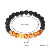 18 Style 7 Chakra Charm Bracelet For Men Women Black Lava Healing Balance Tiger eye Beads Reiki Buddha Prayer Natural Stone Yoga Jewelry