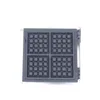 Commercial 4PCS Square Waffle Maker Electric Waffle Making Machine Rostfritt Stål Non-Stick Waffle Pan Snack Utrustning