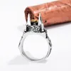 Punk Egypte Anubis Wolf knappe ring voor mannen Hoogwaardige roestvrijstalen zilveren kleurringen Dropship4885959