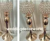 New style Roman Style Luxury Flower Pillar Gold Metal Acrylic Flower Stand for Wedding decor745