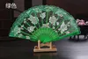 Vintage 10 kolorów Dostępne ręce fanów plastikowe wentylator Bamboo Rose Rose Lace Fan Wedding Fan sztuki i rzemiosło Wedding Favors Prezent Che2084173