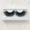 Atacado 5D 25mm Mink Eyelashes Natural Longo Full Strip Mink Hair Chotes Costume Embalagem Magnética Caixa