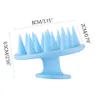 New Fashion Dish Brush Silicone Shampoo Scalp Hair Massager Clean Brush Bath Shower Hair Cleaning Brush Comb 4 Colors1607301