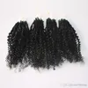 CE-certifierad kinky Jerry Curly Micro Ring Hårförlängningar 400s / Lot Kinky Curly Loop Hair Red 99J Gul naturfärgslinghår