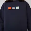 Мода-мультфильм многоцветный съемный съемный вышивка толстовка мужчины женские школьные стиль повседневная уличная пуловер уплотнительная толстовка hfhlwy022