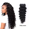 Grau 9A Brasileira Braiça Onda Loose Onda Kinky Curly Wave Deep Hair 100% Não Transformados Brasileiro Virgem Virgem Cabelo Humano Tecer pacotes
