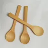 50pcs Wooden Bamboo Spoons Honey Spoon Baby Spoons Mini Spoons Kitchen Tools Accessories