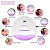 48W Sun Pro Nail Dryer Manicure Lamp Portable UV LED Nail Lamp Gel Polish Curing Lamp med botten 30S60S TIMER LCD Display8284789