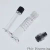 (Gray Piston) 1ml Luer Lock Syringe with Needle Reusable or Thick Co2 Oil Cartridges Tank Clear Color Cigarettes Atomizers