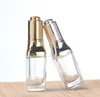 30 ml silberne oder goldene Flasche für ätherische Öle mit UV-Kunststoffverschluss, 30 ml Glas-Tropfflasche für Kosmetik SN1429