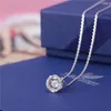 Pendant Necklaces Jewelry Necklace Pendant Multicolor Crystal Round Smart Women's Beating Heart Smart Clavicle Chain